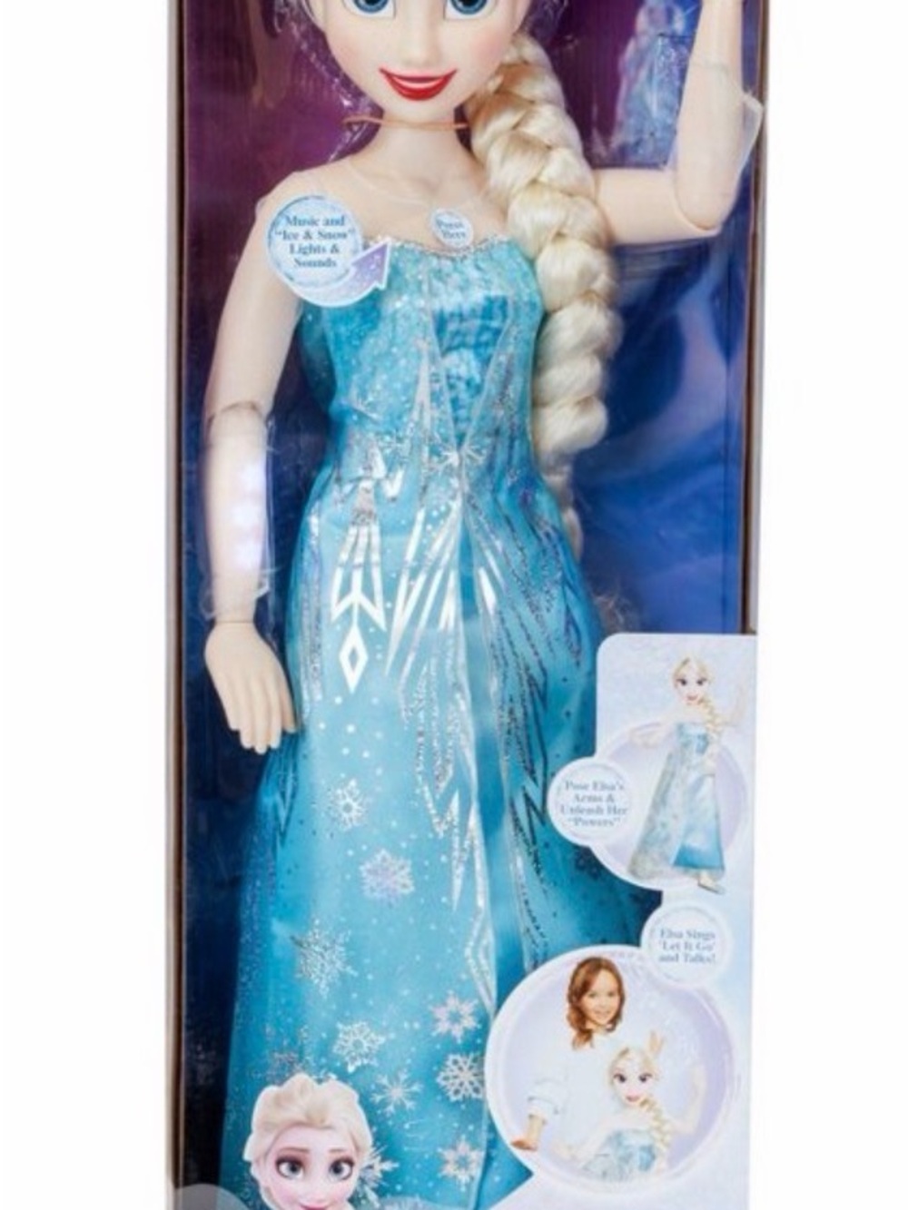 Disney Elsa Singing Doll in Sparkling Aqua Blue Gown